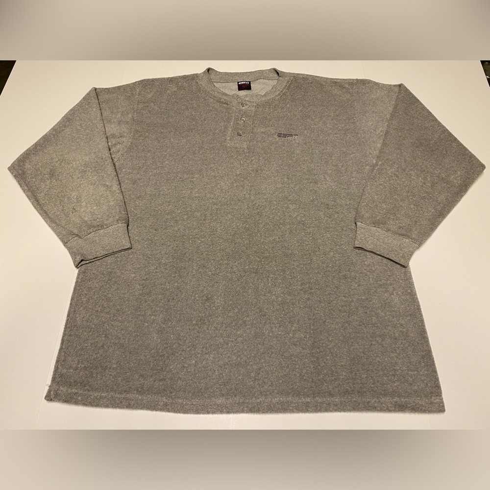 ESPN Sportscenter Men's XL Fleece Pullover Sweatshirt, Gray.
